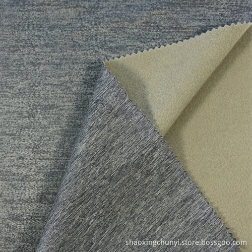Kationischer Farbstoff One Side Pinsel Schussgestricke Fleece Stoff für Wohnzimmer Möbelmantel Weiche Beutel anpassbar